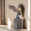 Bronze/Marble Eagle Statue