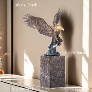 Bronze/Marble Eagle Statue