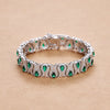 Emerald/Ruby Gem (Sterling) Bracelets