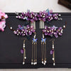 Fairy (Purple) Flower Hairpin Set