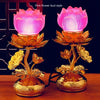 Lotus Buddha (LED) Lamps (pair)