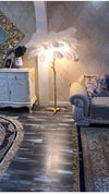 Ostrich Feather Floor Lamps (Certified)