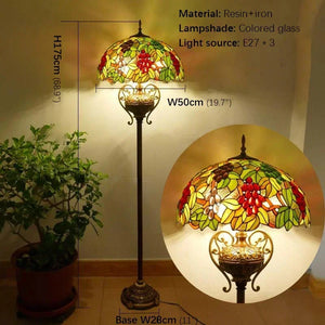 European (stained glass) Floor Lamp