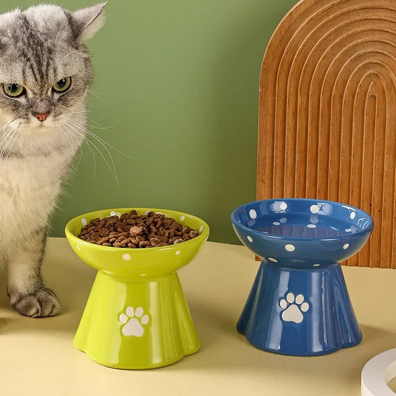 PET Ceramic (neck protector) Food Bowl (stable no-overturning)