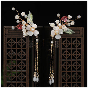 Butterfly Flower Hairclips (1pair)