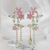 Sweet Pink Flower Earrings