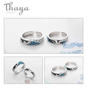 Wave Sterling - Couple Rings