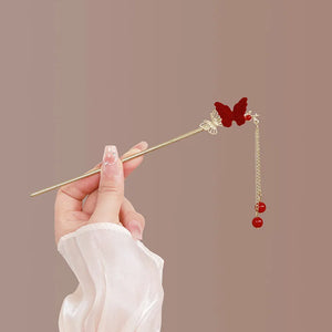 Romantic Rose Flower Hairsticks