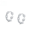 Silver Chain 925 Sterling Earrings