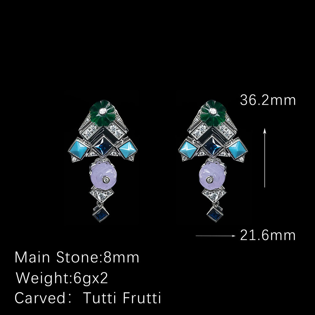 Tutti Frutti (S925 Silver) Earrings