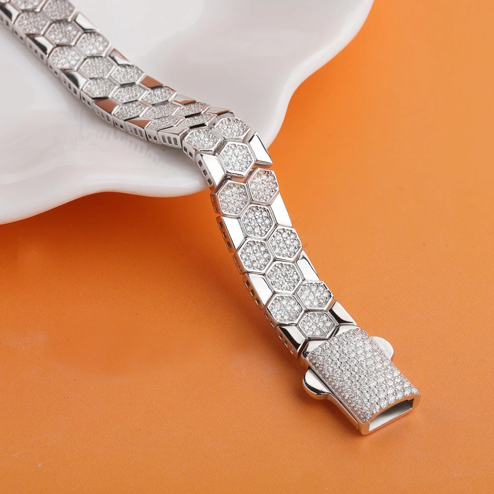 Honeycomb (Moissanite GRA Certification) Bracelet