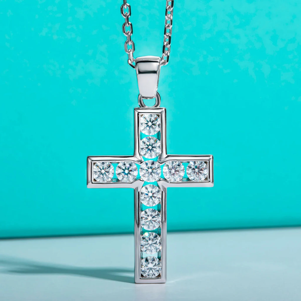 Moissanite Diamond (3.5MM) Sterling Necklace
