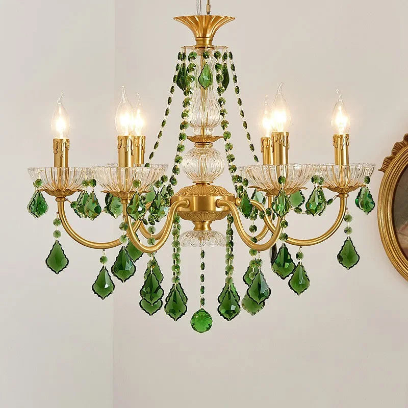 French-Green (Crystal) Chandelier