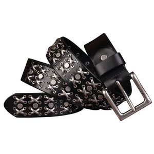 Male Rivet Leather Belts