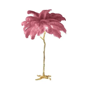 Ostrich Feather Floor Lamp