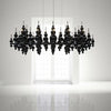 Modern (Black/Gold/White) Chandelier