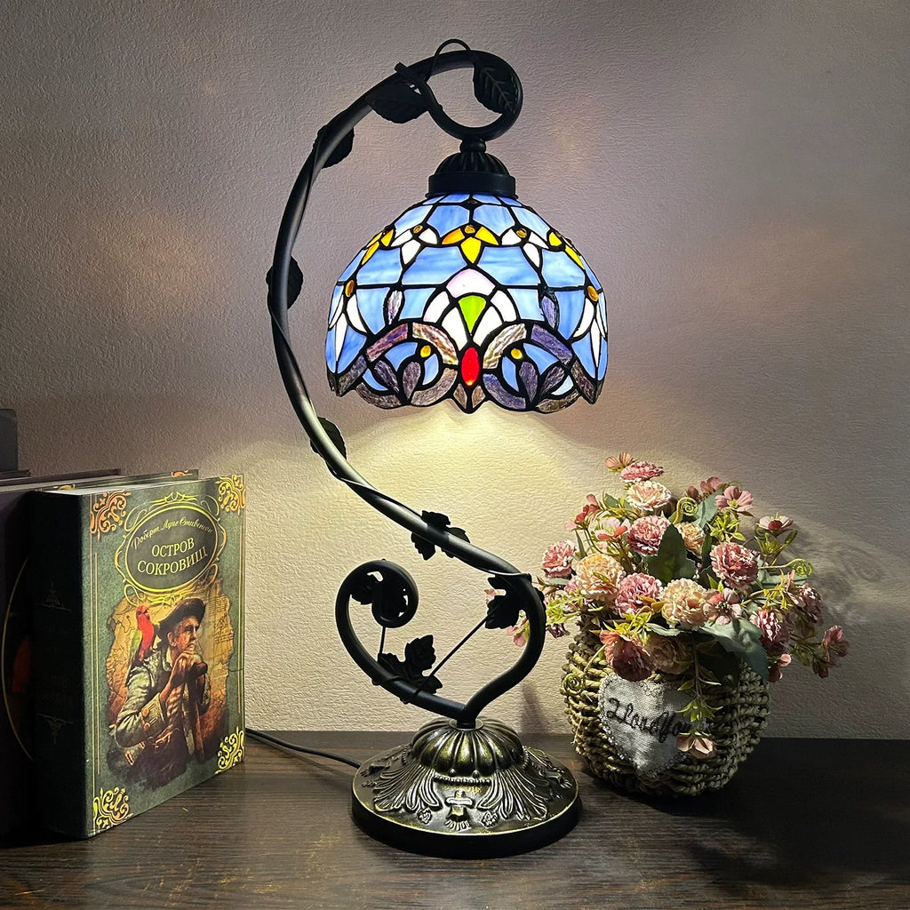 Vintage Tiffany (stained glass) Table Lamp
