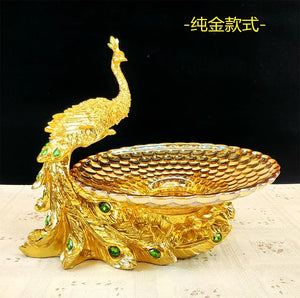 Peacock Fruit Plate/Decor Ornament