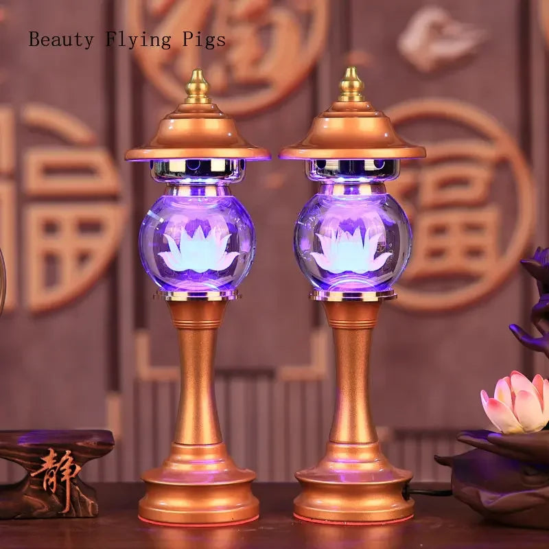 Feng Shui Lotus Candle Holders (2pcs)