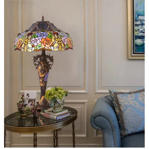 Tiffany Style/American Rose Lamp