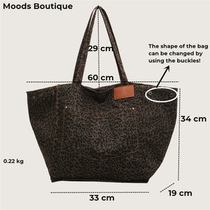 Leopard Print (Canvas) Beach Bags