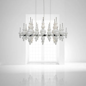 Modern (Black/Gold/White) Chandelier