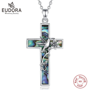 DOVE Sterling Cross Necklace