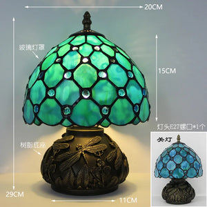 French Table Lamps (Stained Glass)