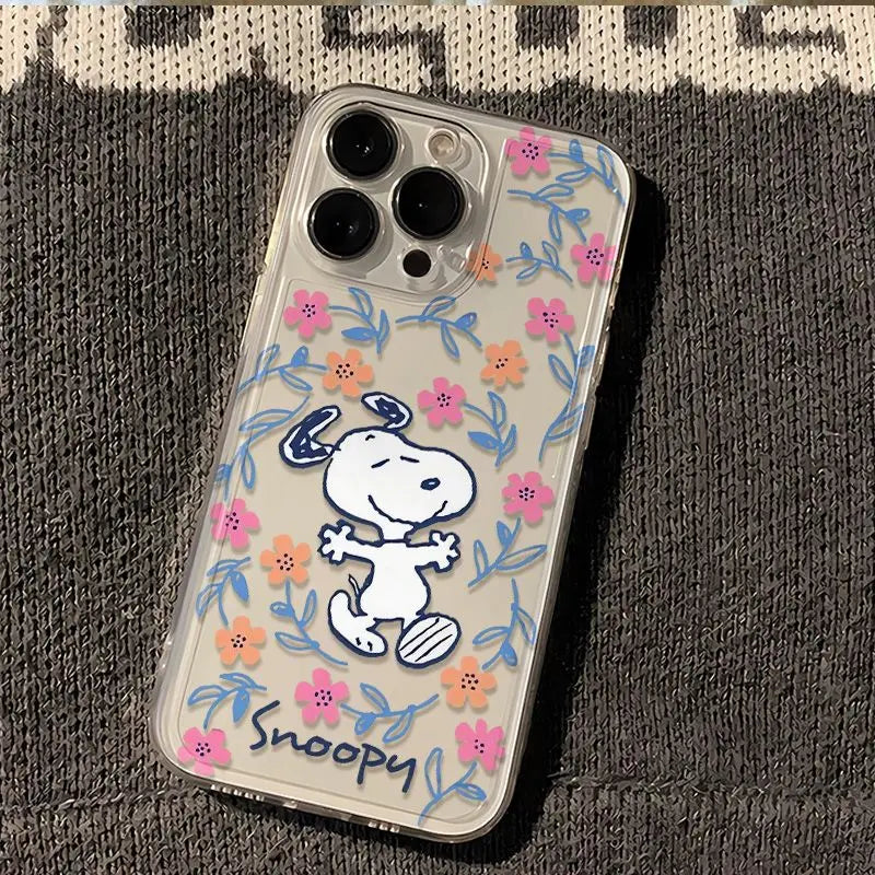 SNOOPY Happy Flower iPhone Cases