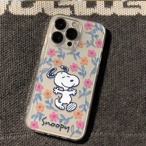 SNOOPY Happy Flower iPhone Cases