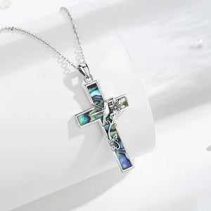 DOVE Sterling Cross Necklace