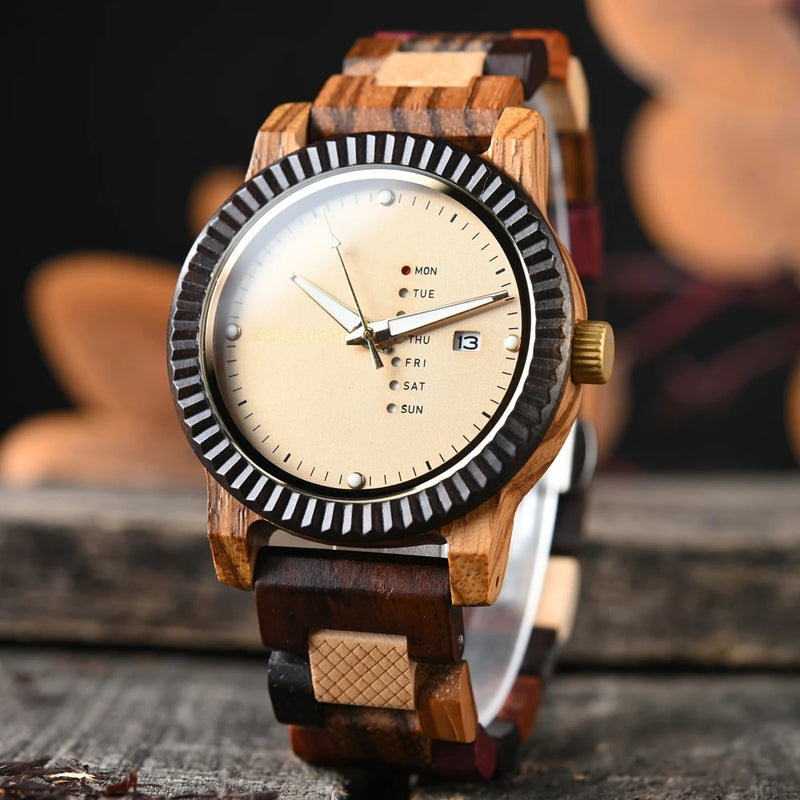 BOBOBIRD Men's Wooden Watch