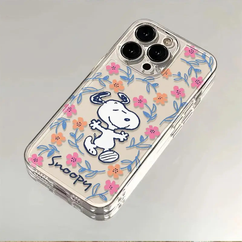 SNOOPY Happy Flower iPhone Cases