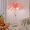 Ostrich Feather Floor Lamps (Certified)