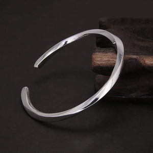 Twisted Cuff (925 Sterling) Bracelet
