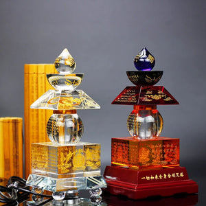 Buddhism Crystal Stupa Tower