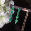 Emerald Sterling Earrings