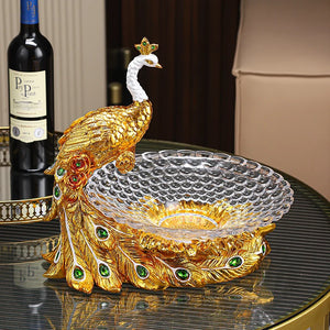 Peacock Fruit Plate/Decor Ornament