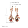 Red Rose Gold - Crystal Earrings