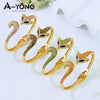 Trendy Fox Design (21k Gold Plated) Bangles