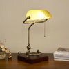 Vintage Table Lampshade (Wood/Copper Base)