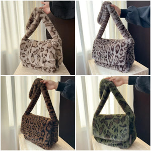 Leopard Fur Design Handbags