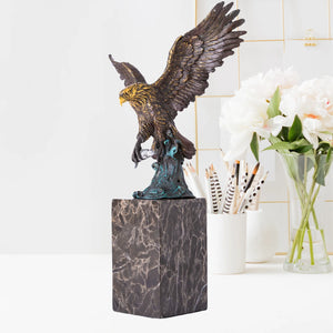 Bronze/Marble Eagle Statue
