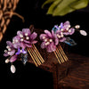 Fairy (Purple) Flower Hairpin Set