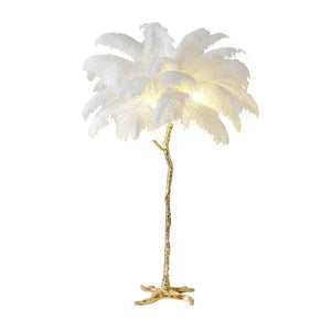Ostrich Feather Floor Lamp