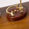 Vintage Table Lampshade (Wood/Copper Base)