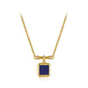 NECKLACE 18k Gold (Malachite Lapis) Gemstone