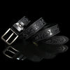 Carved Design Leather Men's Belt
