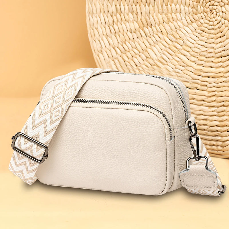 Genuine Leather (Wide Strap) Fashion Bag