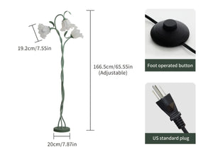 Modern Art Flower Floor Lamp (flexible arms) (USA)